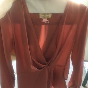 Moulinette Soeurs silk wrap top XS